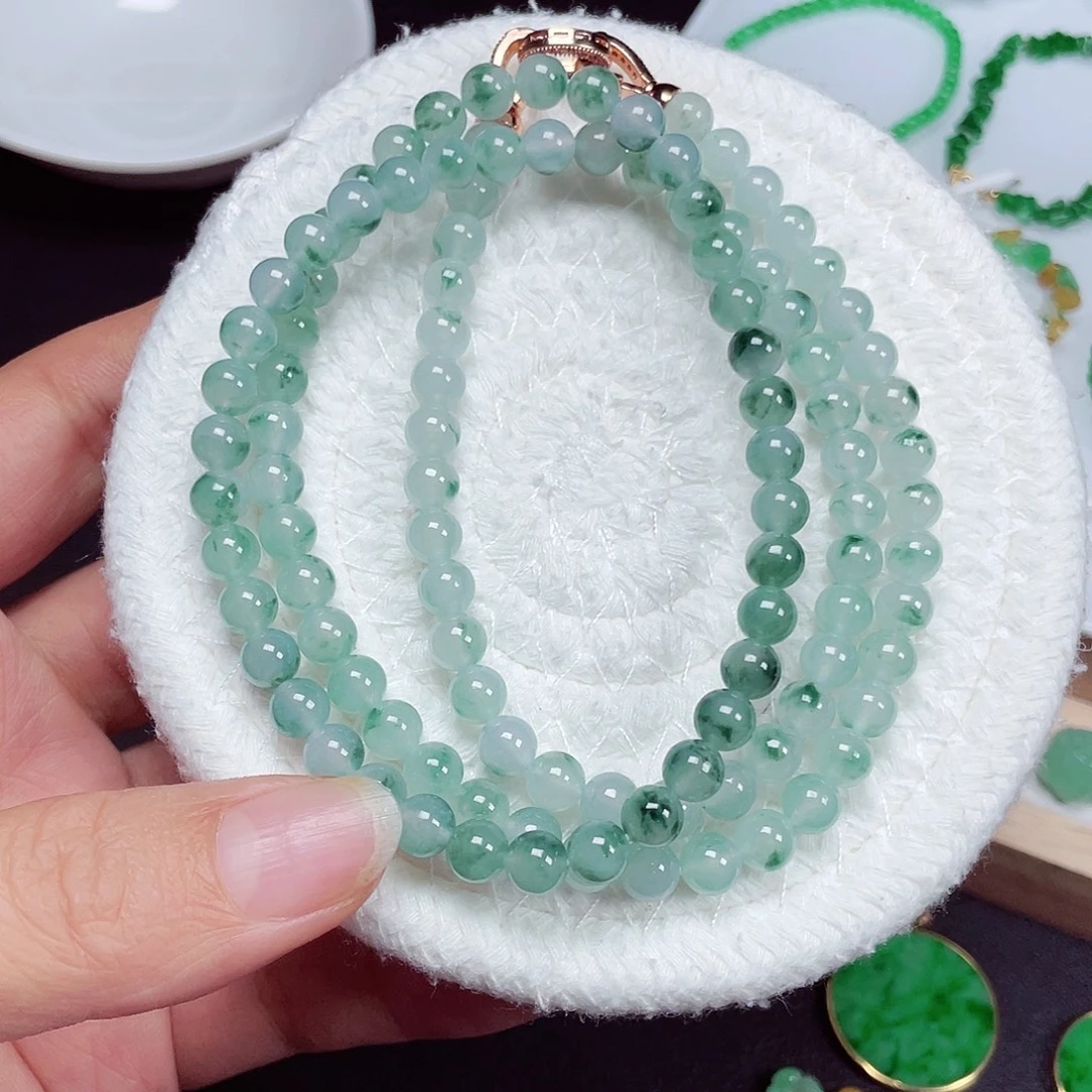 翡翠未镶嵌手链天然缅甸翡翠A卡6