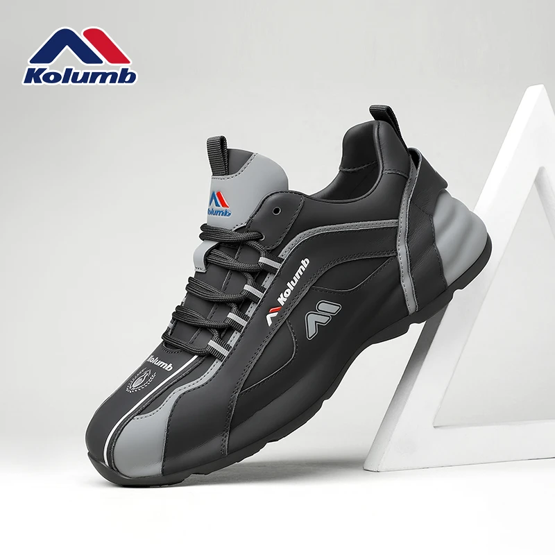 kolumb/哥仑步秋季新款全皮男鞋高级感老爹男士透气运动鞋休闲鞋