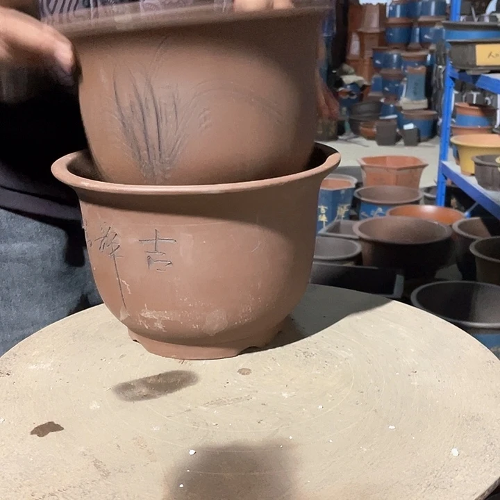 紫砂平角25+24花盆