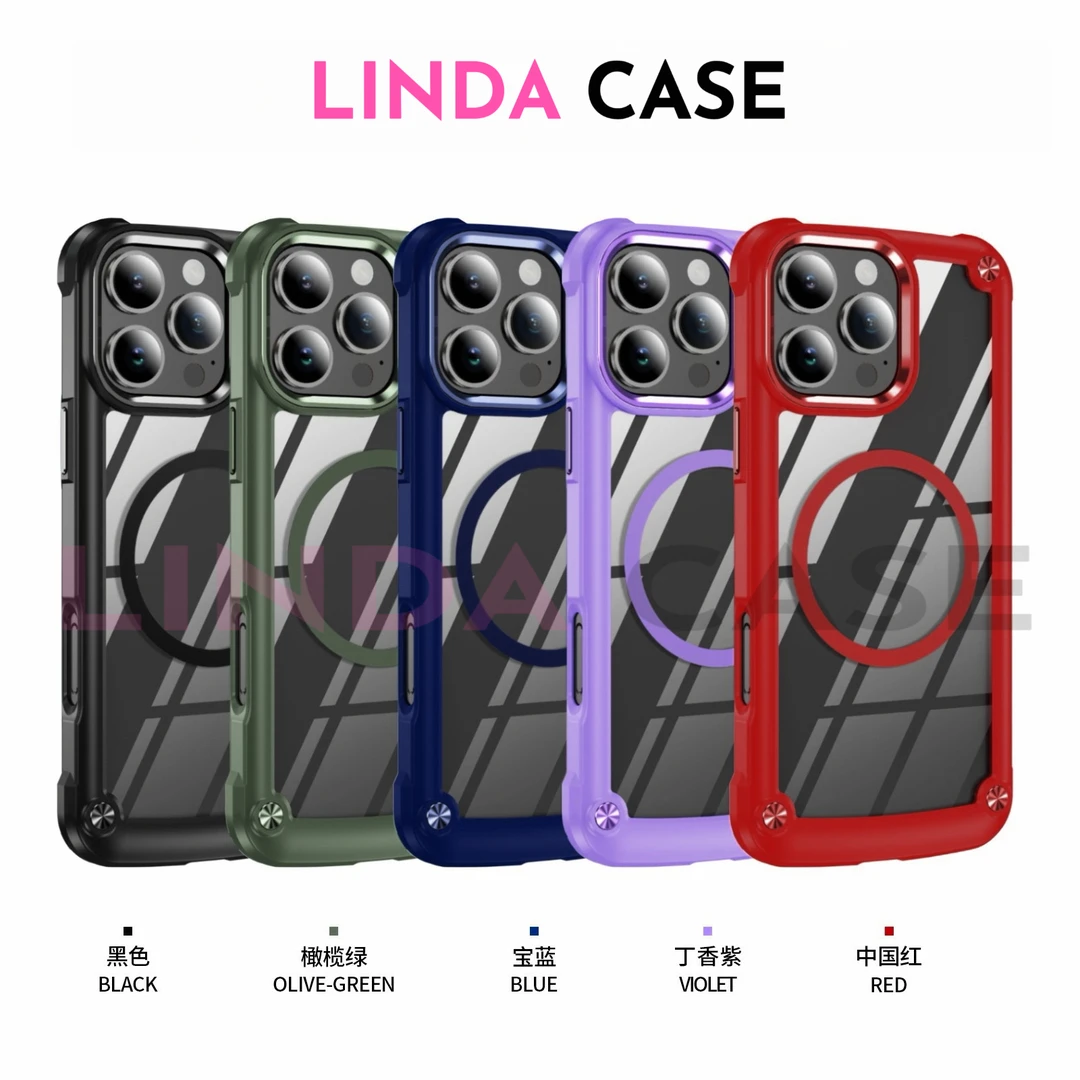 倍耐摔全包透明四角防摔磁吸手机壳适用于苹果11-16Promax各型号