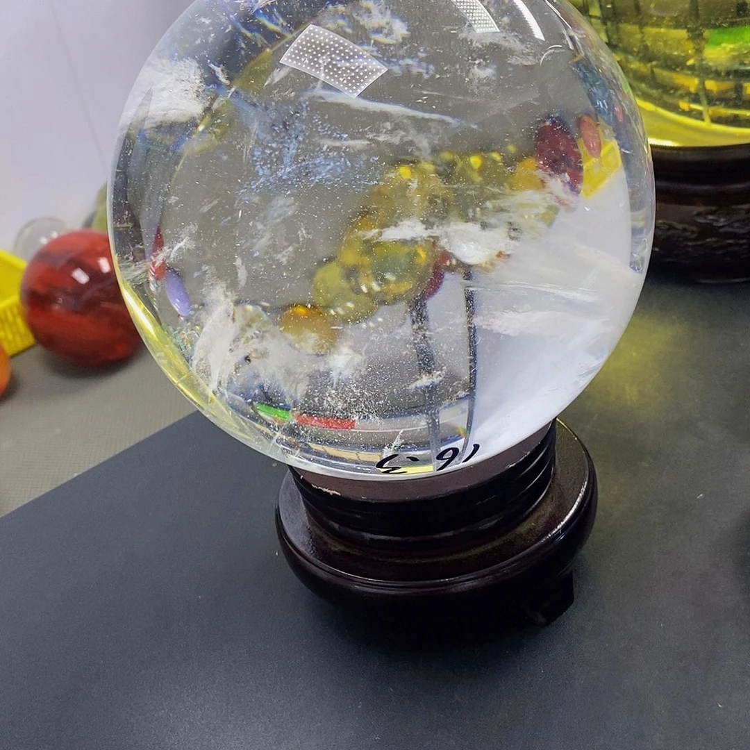 白***猫石材16.3厘米白水摆件