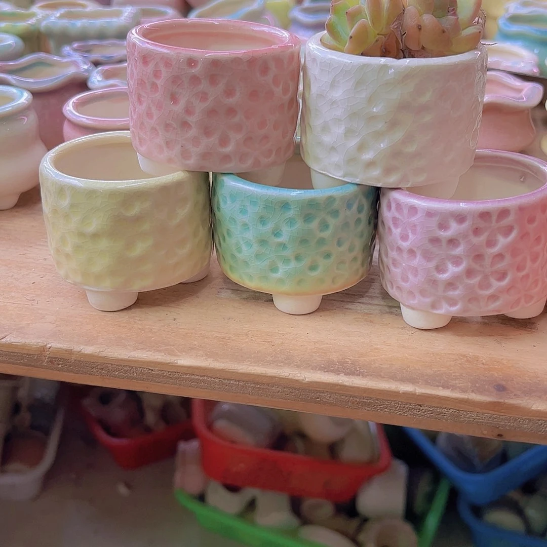 陶瓷花盆当场满12包邮