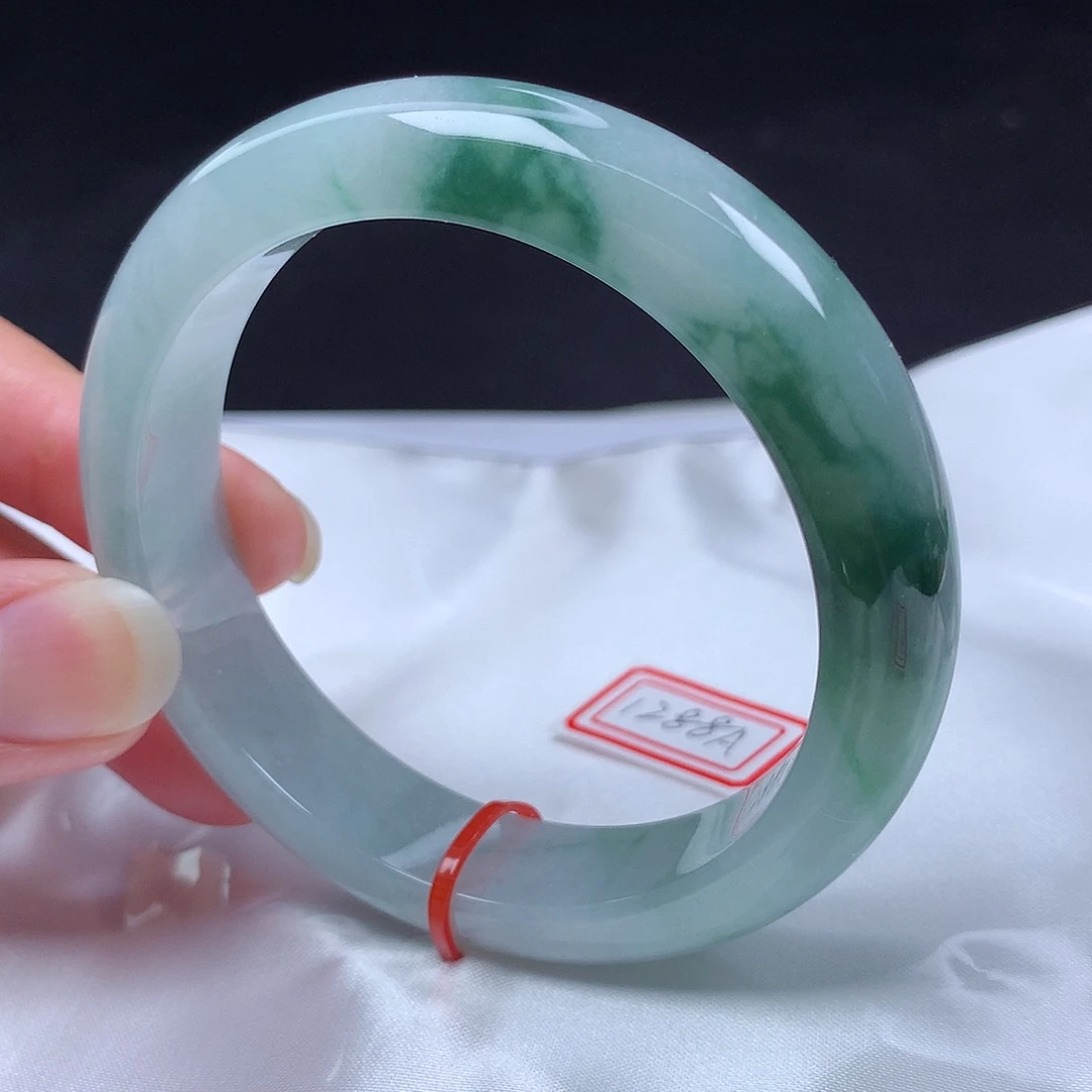 翡翠未镶嵌手镯55圈s1288