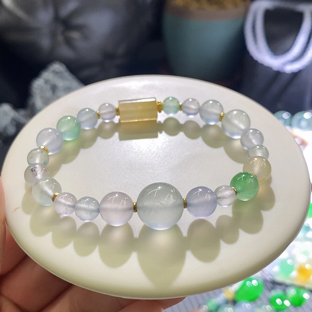 翡翠未镶嵌挂件手串