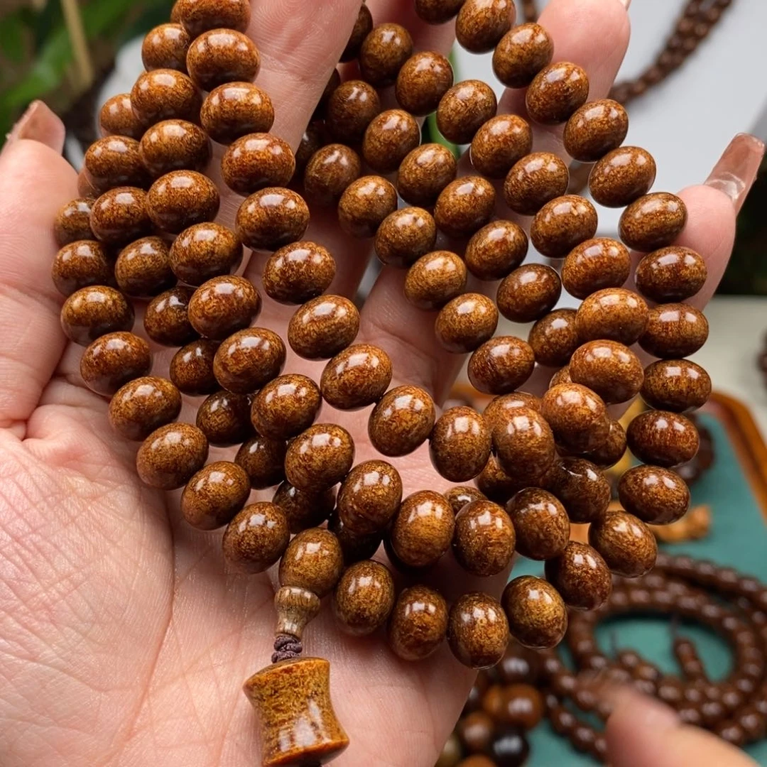 贡木手串/手链贡木8×10算盘珠果冻黄金爆龙