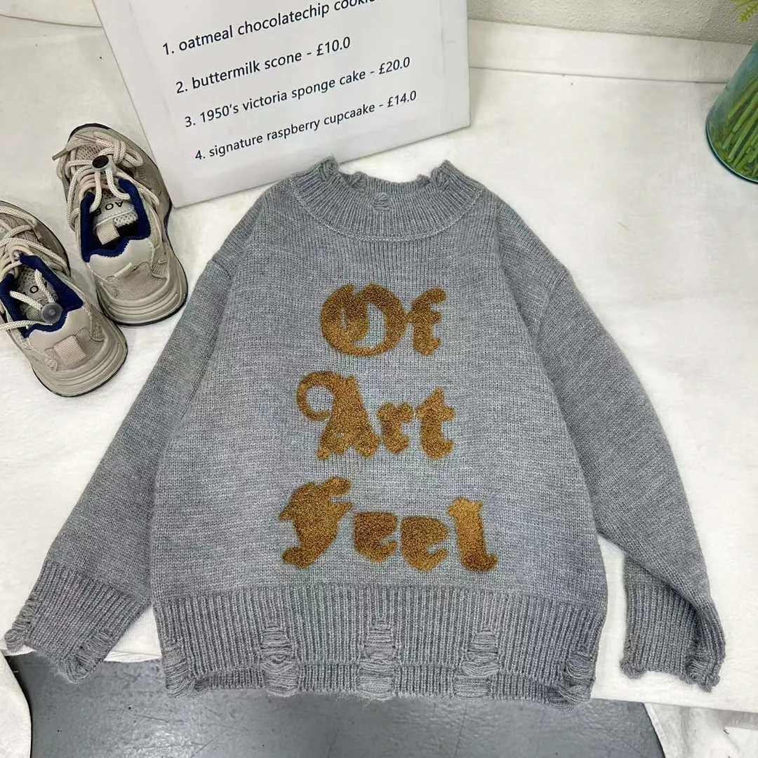 MY-0719 灰色 毛衣时尚休闲加厚韩版秋款洋气春秋