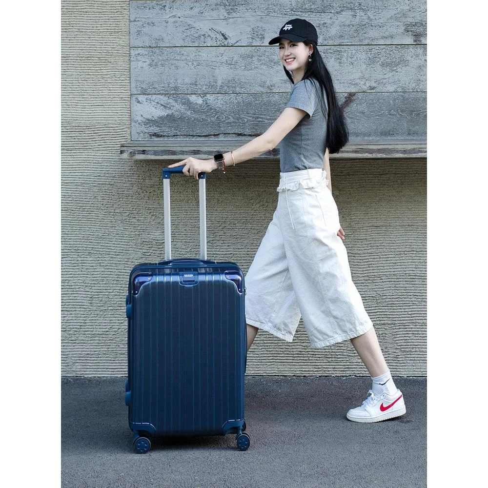 ELLE轻便大容量耐磨防刮行李箱20寸拉杆箱女行李箱24万向轮旅行箱