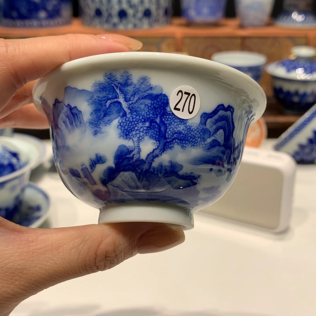 D***M270青花山水单杯一只