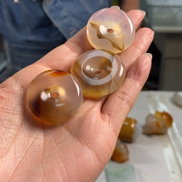 玛瑙/玉髓吊坠(不含链)未镶嵌