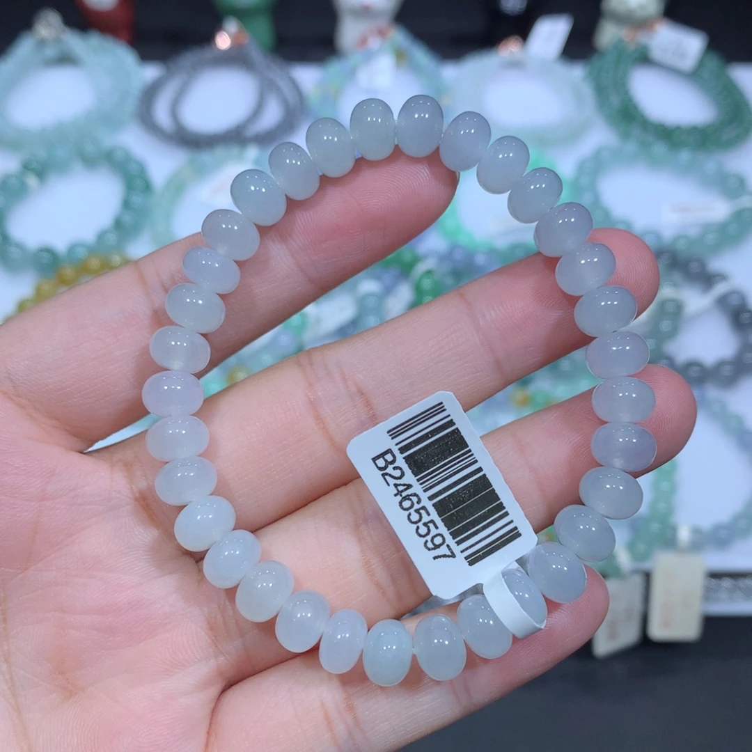 未镶嵌手串翡翠天然