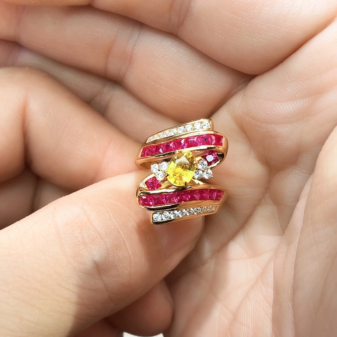 银S925镶嵌戒指蓝宝石