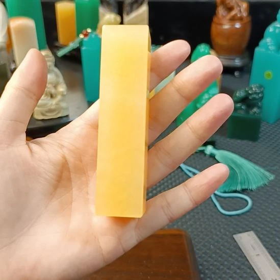 印石寿山石金田黄素章