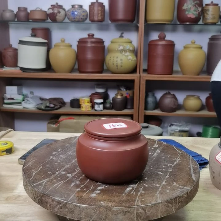 紫砂茶叶罐正品7622