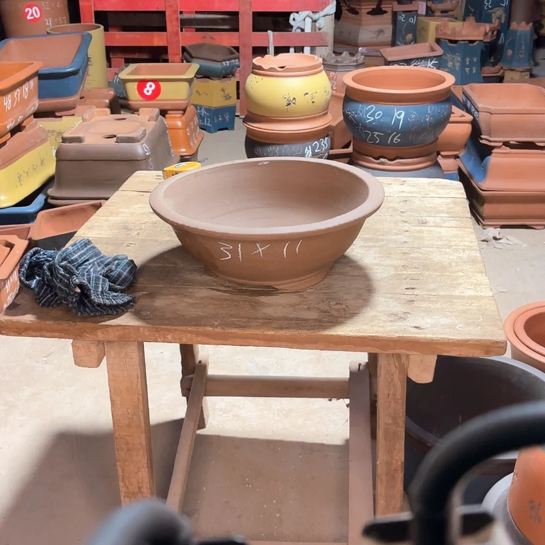 紫砂花盆碗盆一个