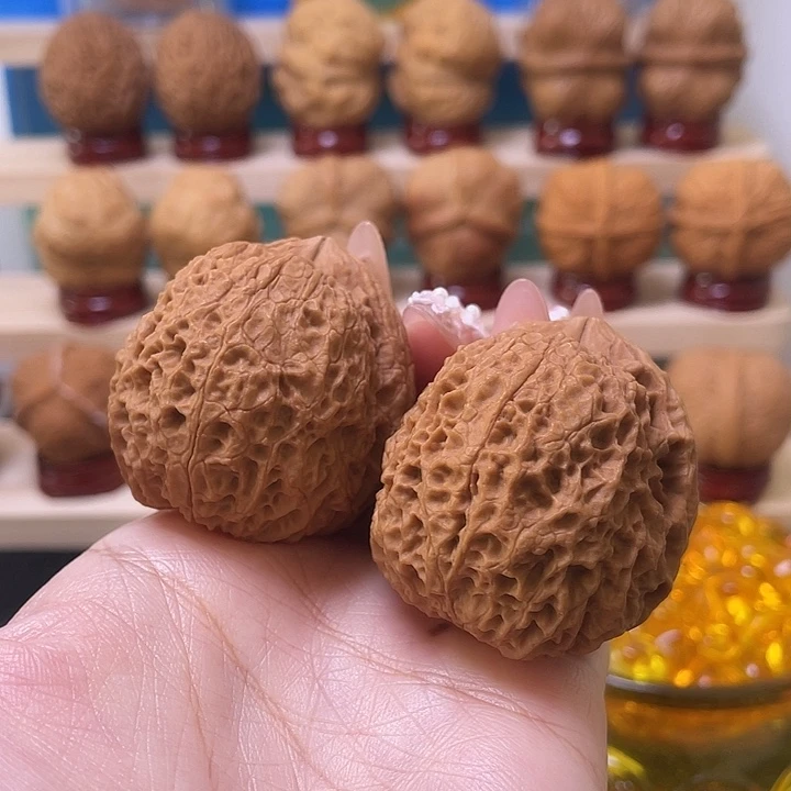 吊坠文玩核桃铁狮子19