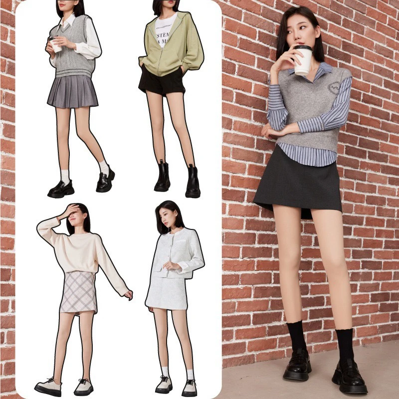 双层光腿神器女秋冬季打底裤加绒加厚丝袜自然裸感春秋肉色连裤袜