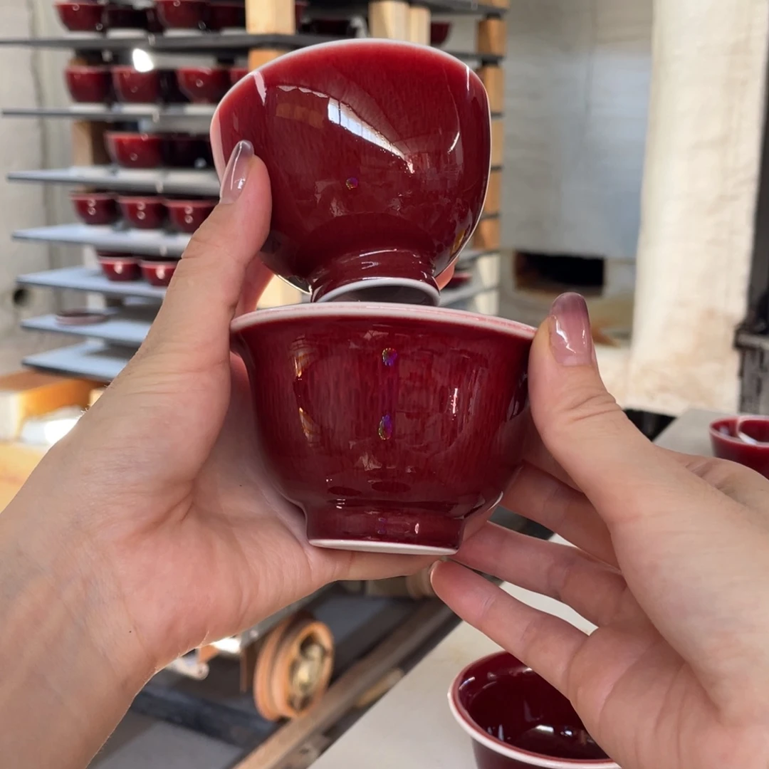 小*清欢雅玩原矿郎红福利压手加鸡心杯