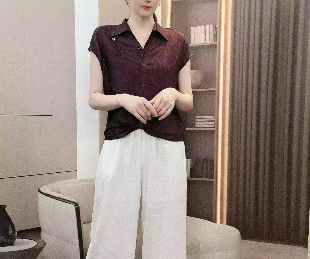 京墨2025夏季新款时尚休闲潮流显瘦打底短袖660