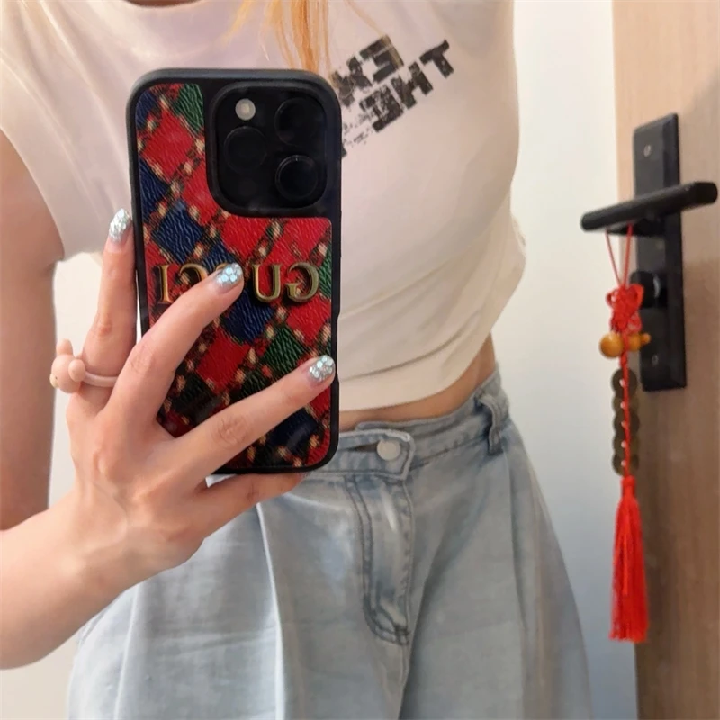 高定气质复古立体适用iPhone16promax苹果15手机壳14磁吸支架13链