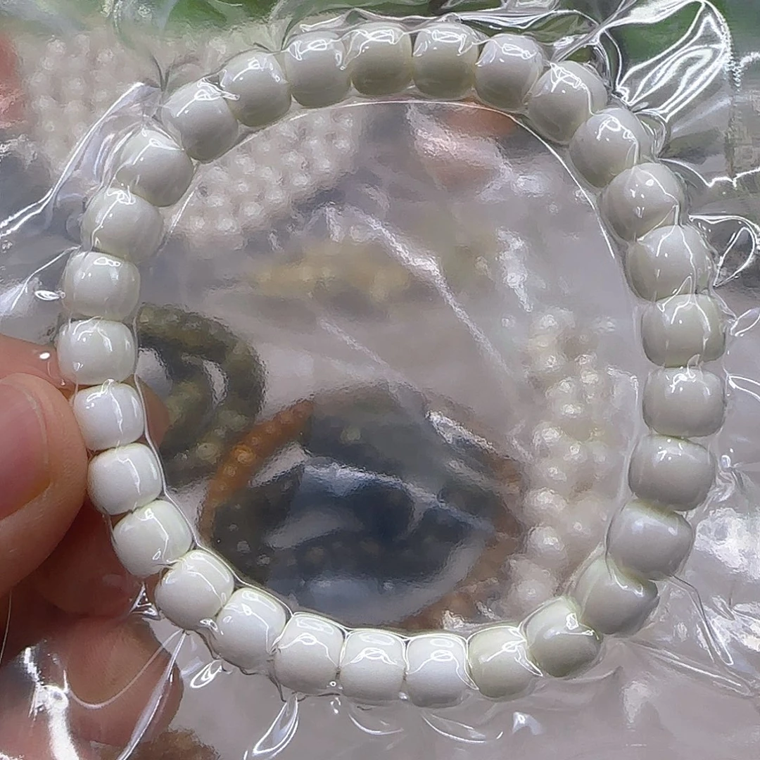 星月菩提手串103白玉菩提87单圈