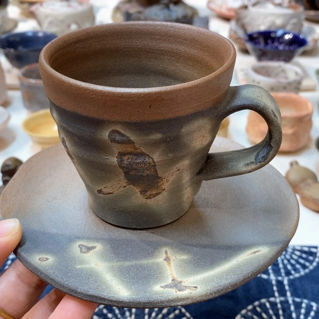 柴烧侘寂粗陶茶具