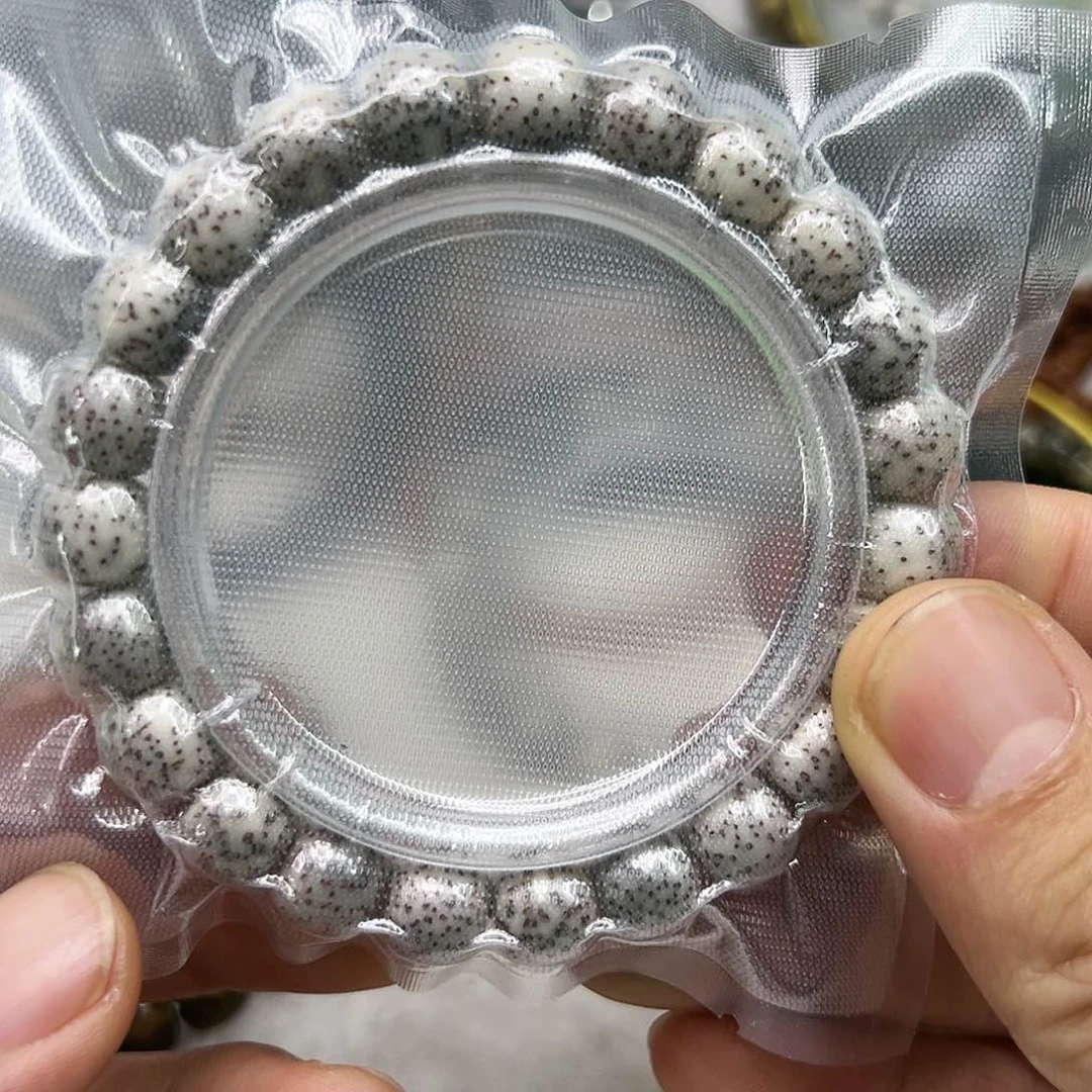 星月菩提手串77灭火月留白糯冰石玉星月菩提单圈10