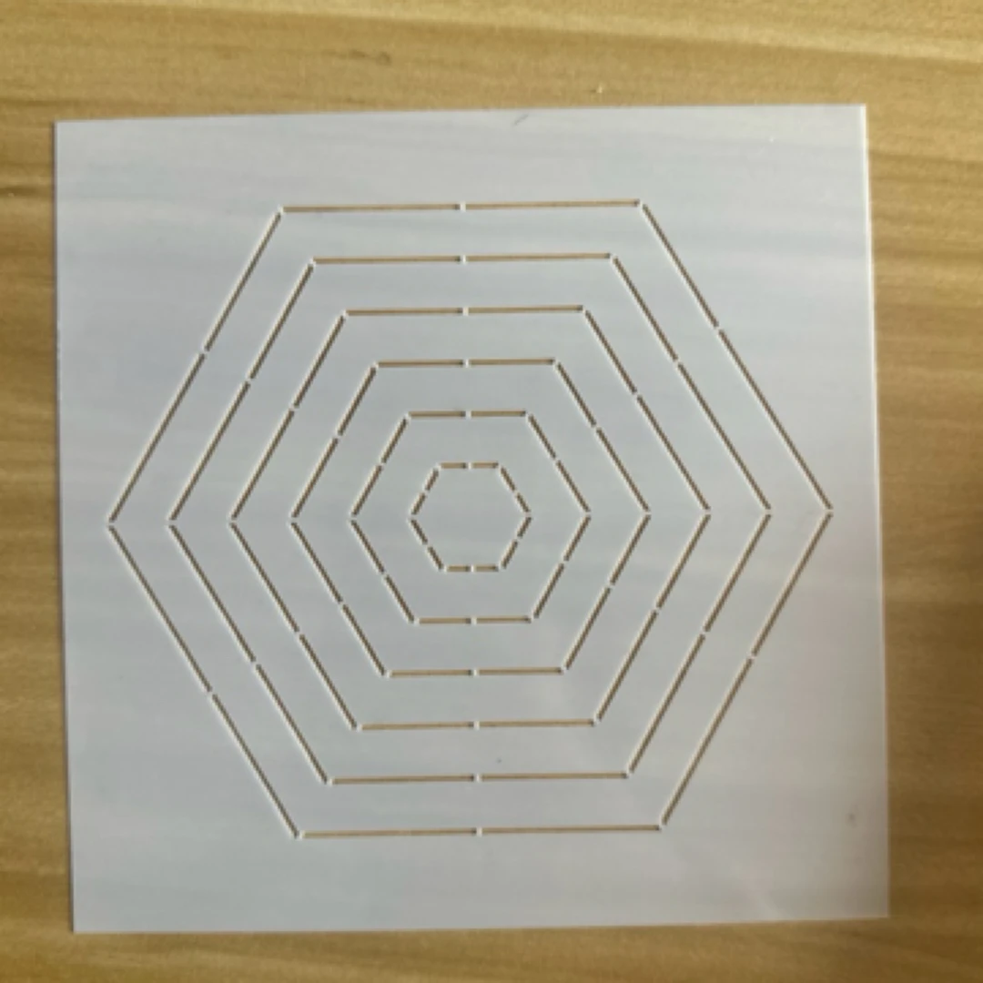 『模版』浅沫手作 祖母拼布 茶席杯垫包包手工diy模版1-6厘米边长