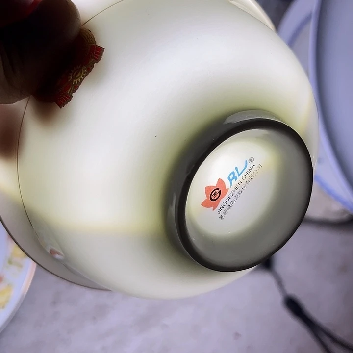 五寸果果金镶玉饭碗