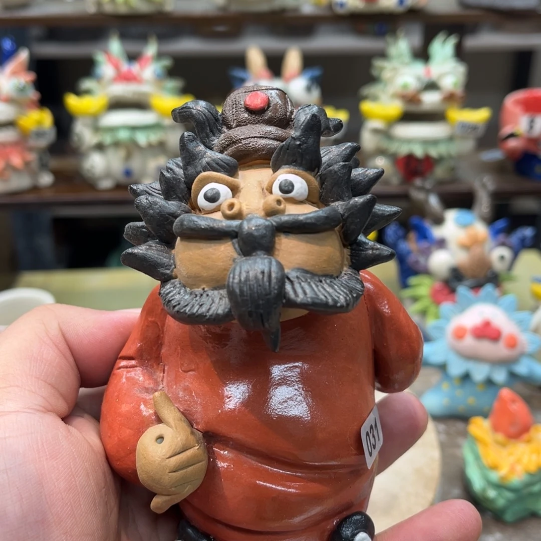 摆件纯手工抽象陶瓷摆件031