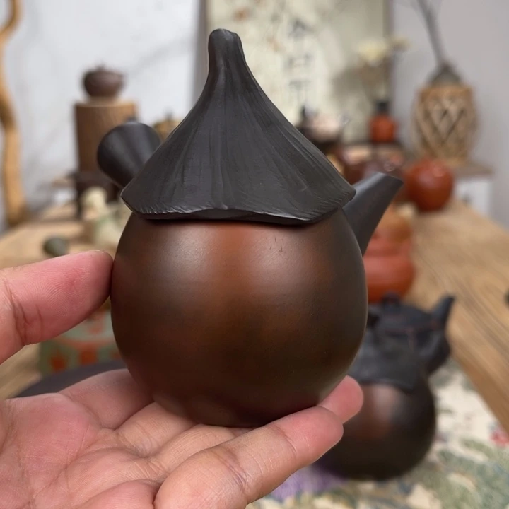 时***泪常滑素三手作茶壶