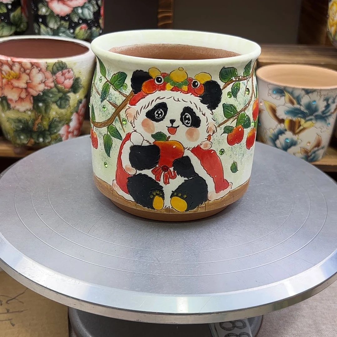 景德镇陶瓷花盆圆*播景德镇陶瓷花盆