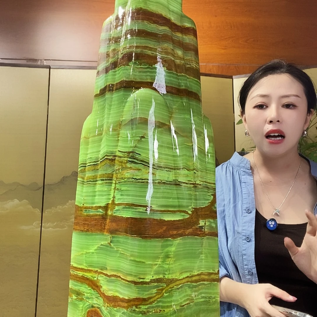 石材山水画作品摆件