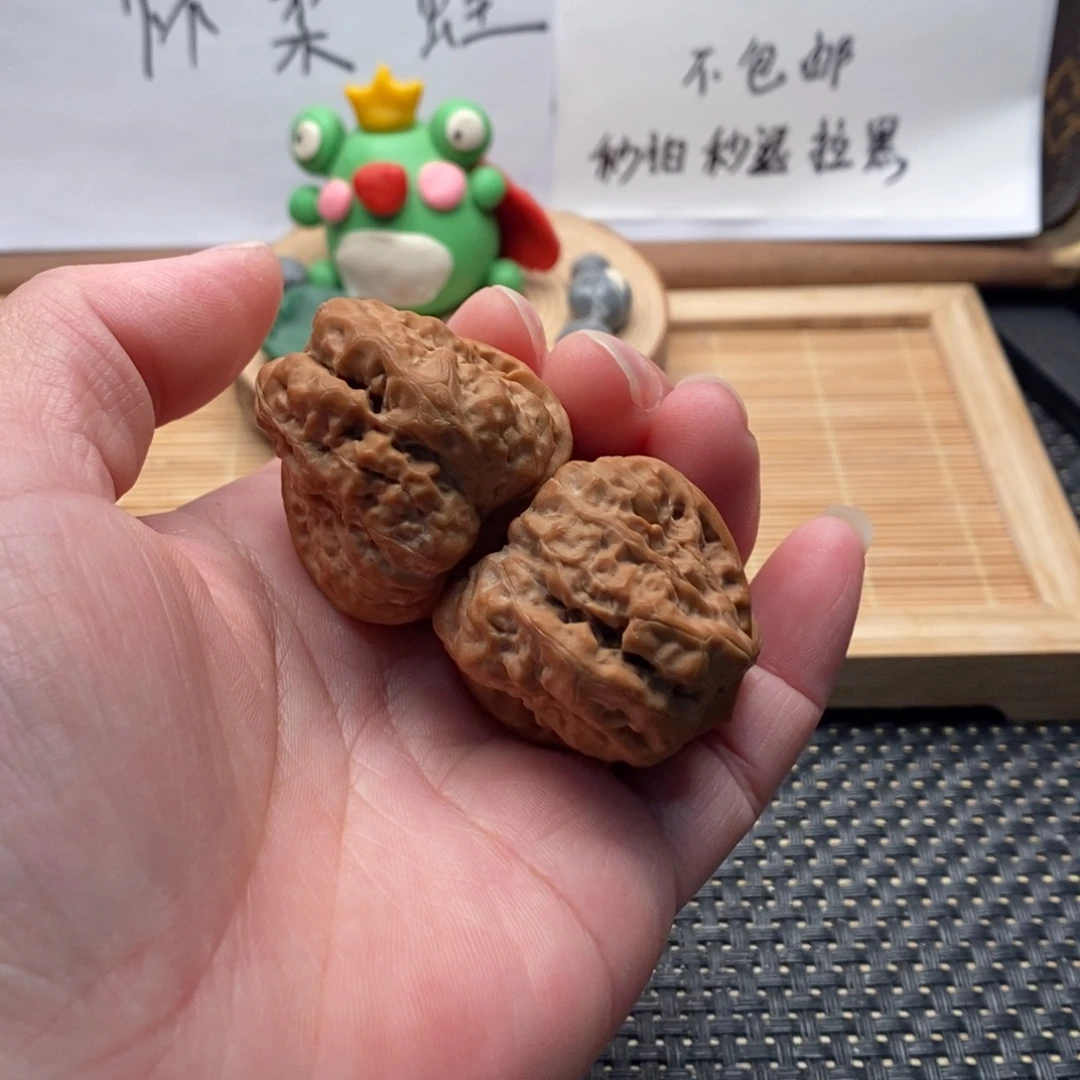 把件文玩核桃三角边36