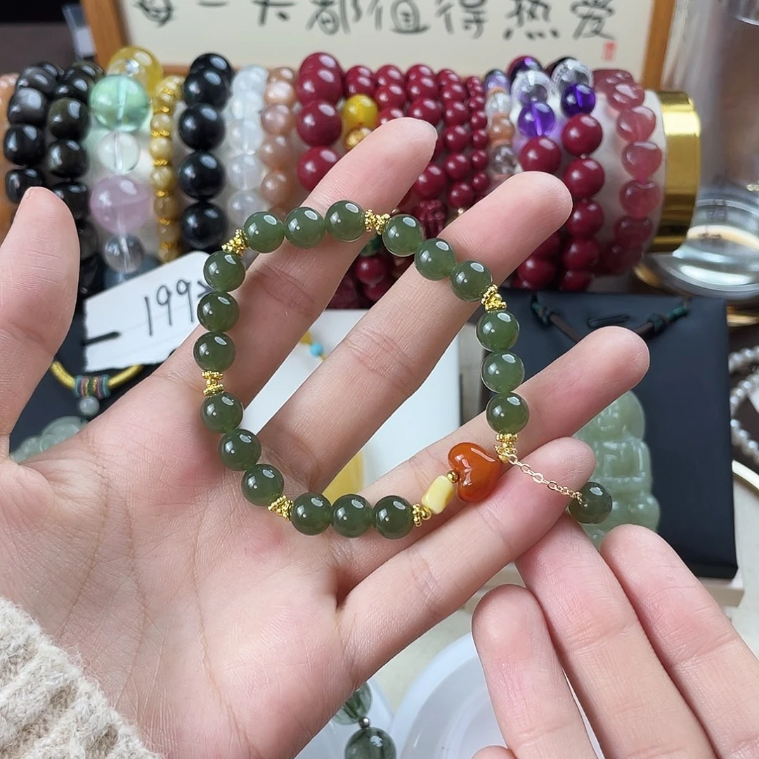 未镶嵌手链和田玉（糖玉）