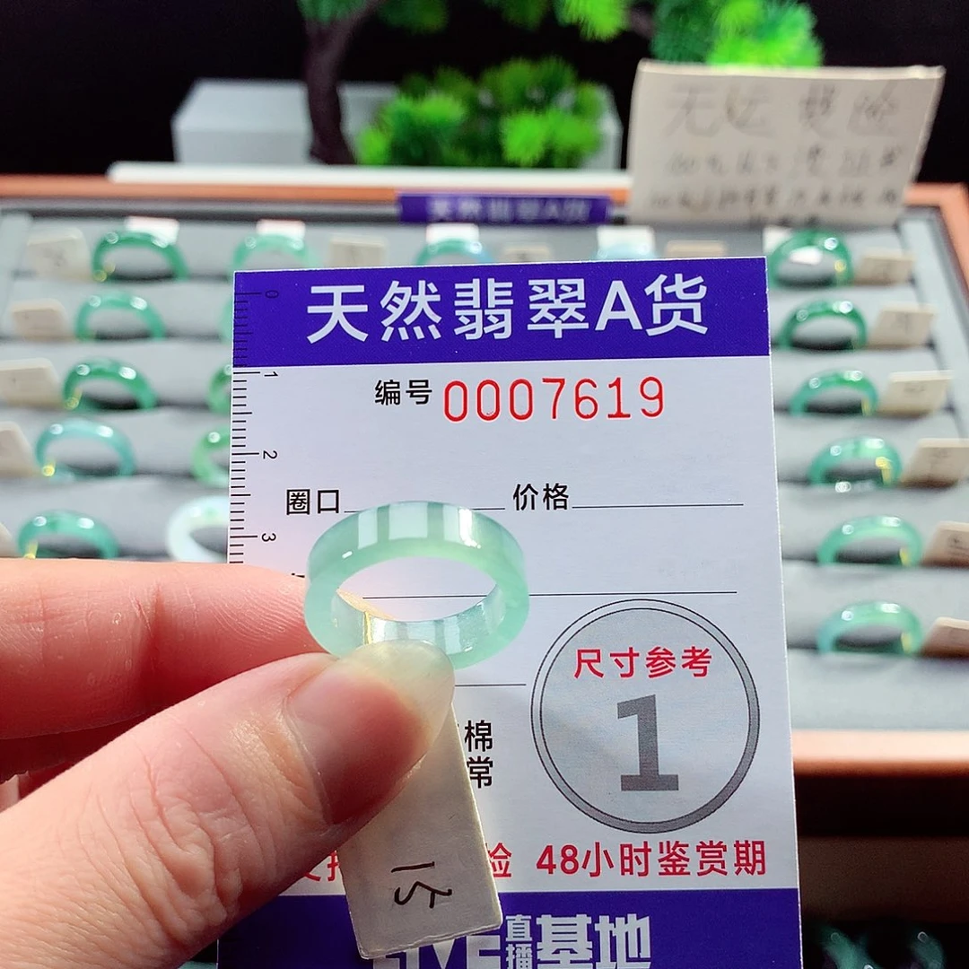 翡翠戒指未镶嵌15号