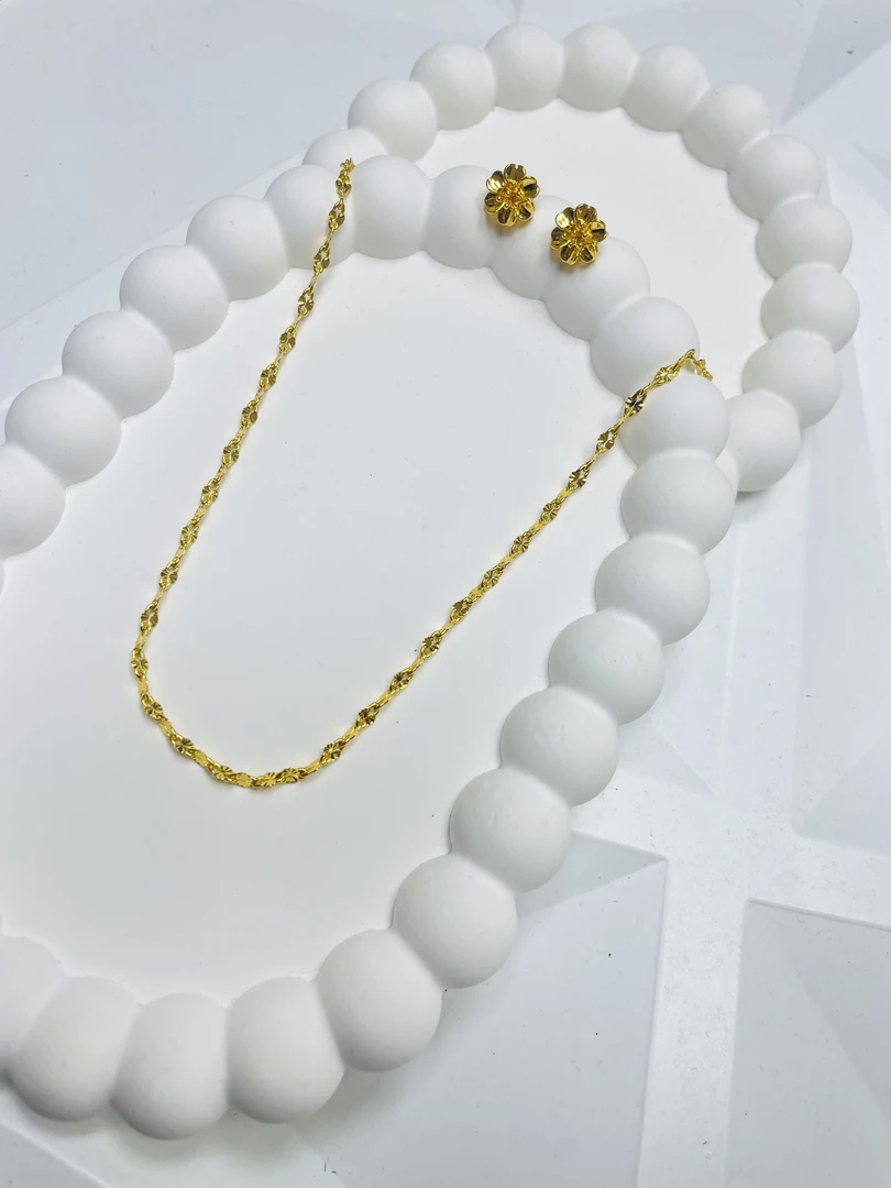 铜合金锆石耳饰 【MissAy】2025年新款耳钉项链套装216