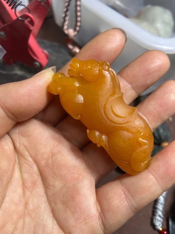 和田玉 吊坠 马到成功