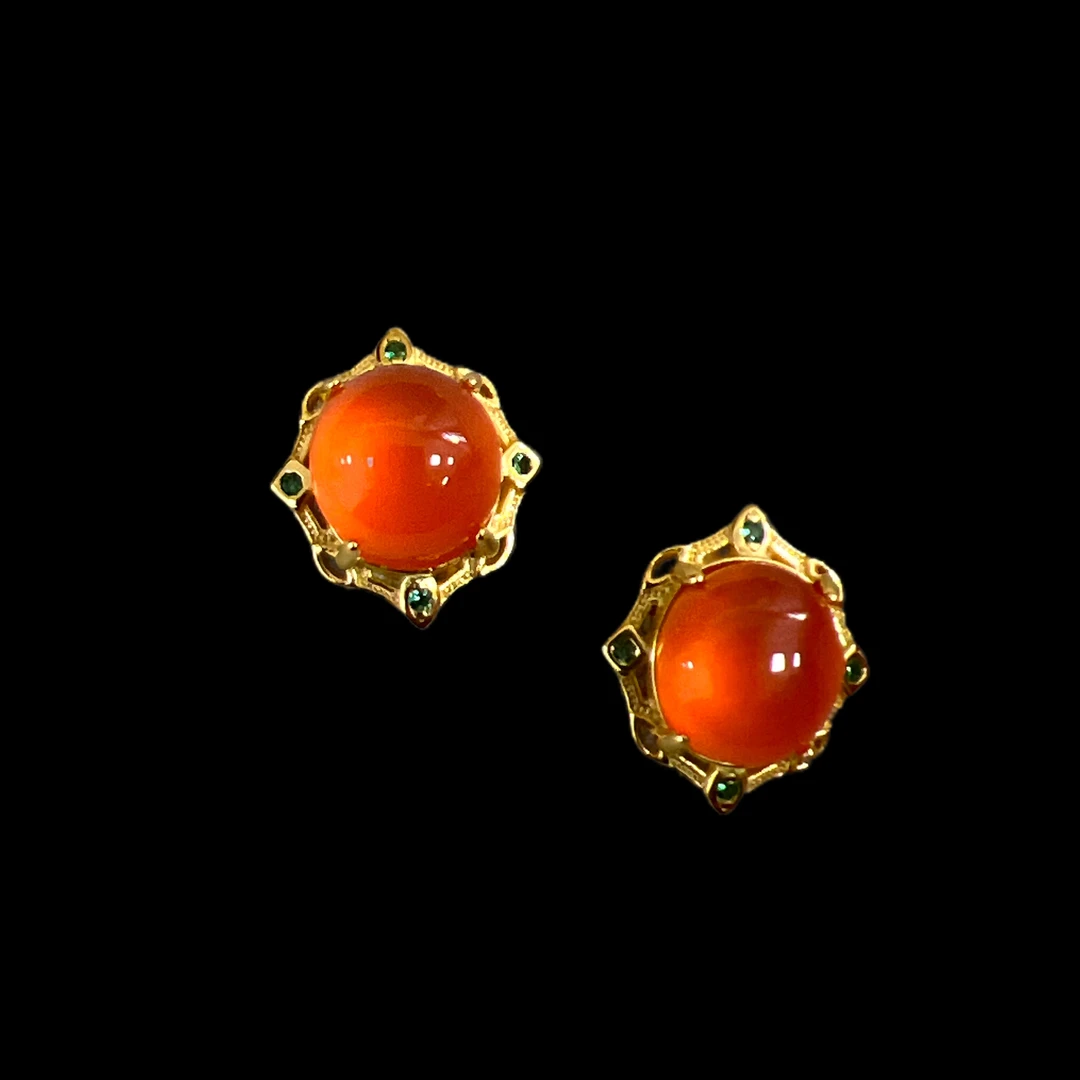 4022-南红耳钉多样性发一