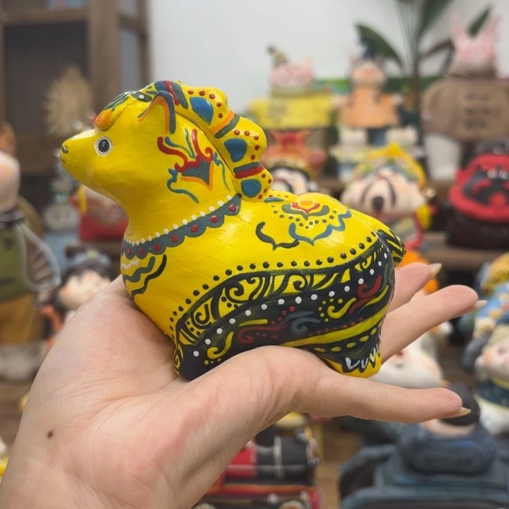 摆件手捏陶艺摆件