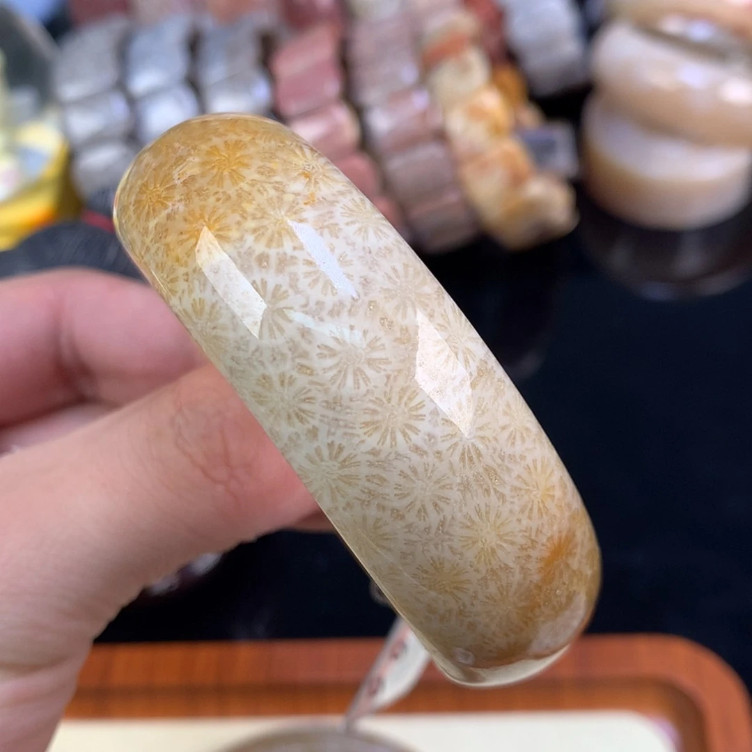 【闪购商品】颈饰未镶嵌硅化珊瑚（珊瑚玉）51号54.6圈雏菊大花