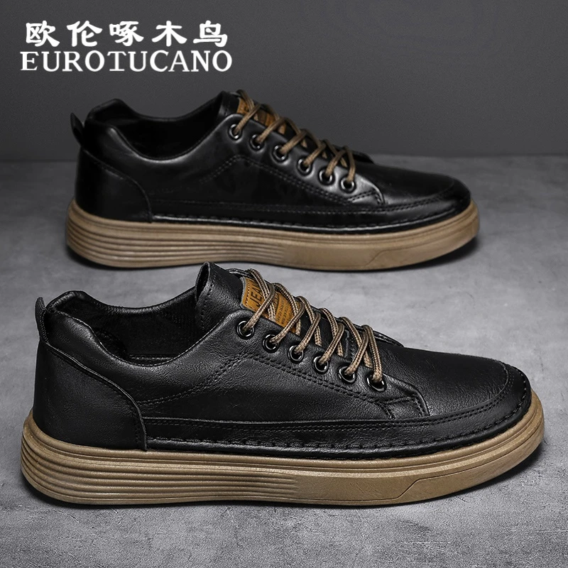 欧伦啄木鸟EUROTUCANO男鞋秋冬时尚潮流运动休闲鞋男士防滑耐磨鞋
