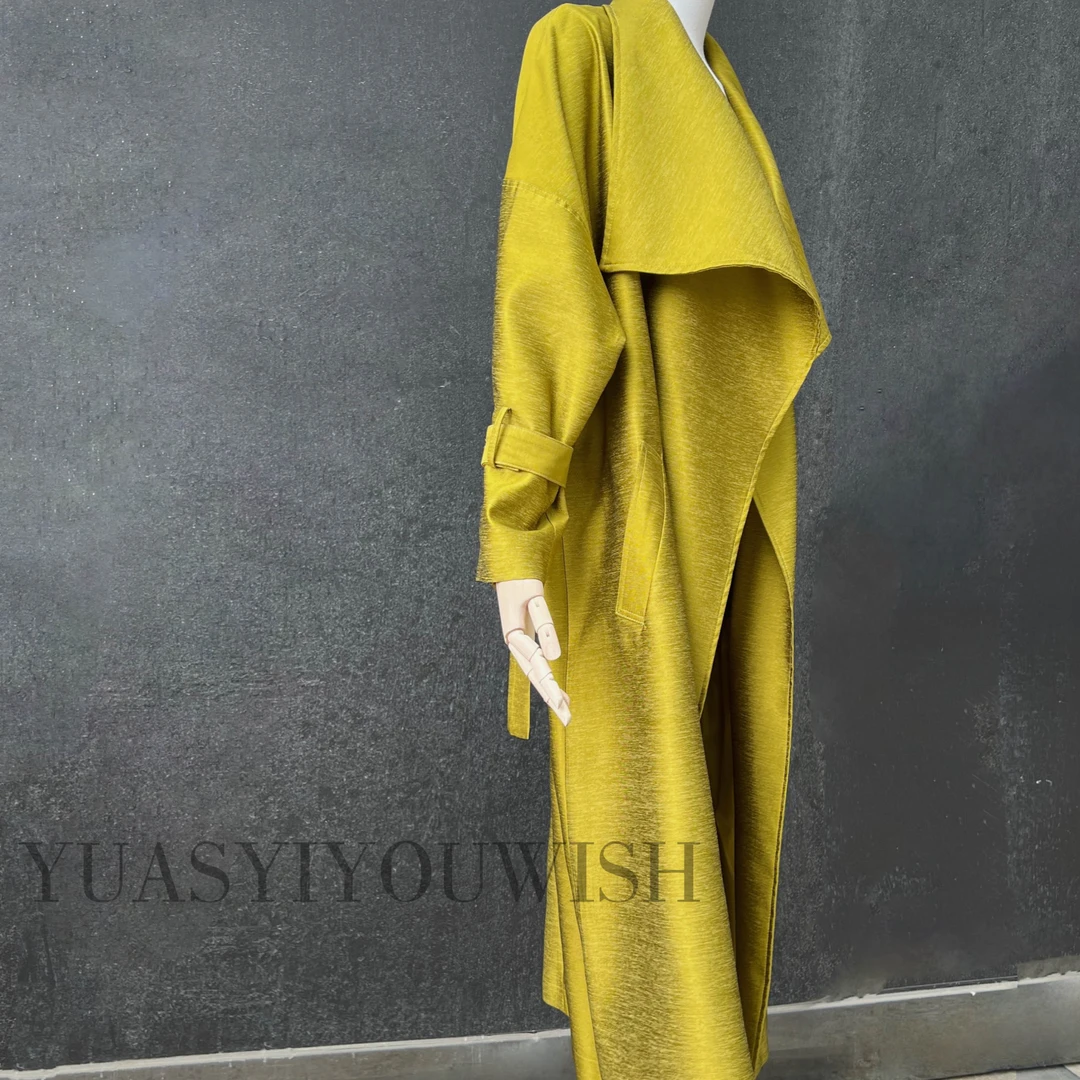 YUASYIYOUWISH|“醉里风衣”设计师版型大翻领气质风衣外套