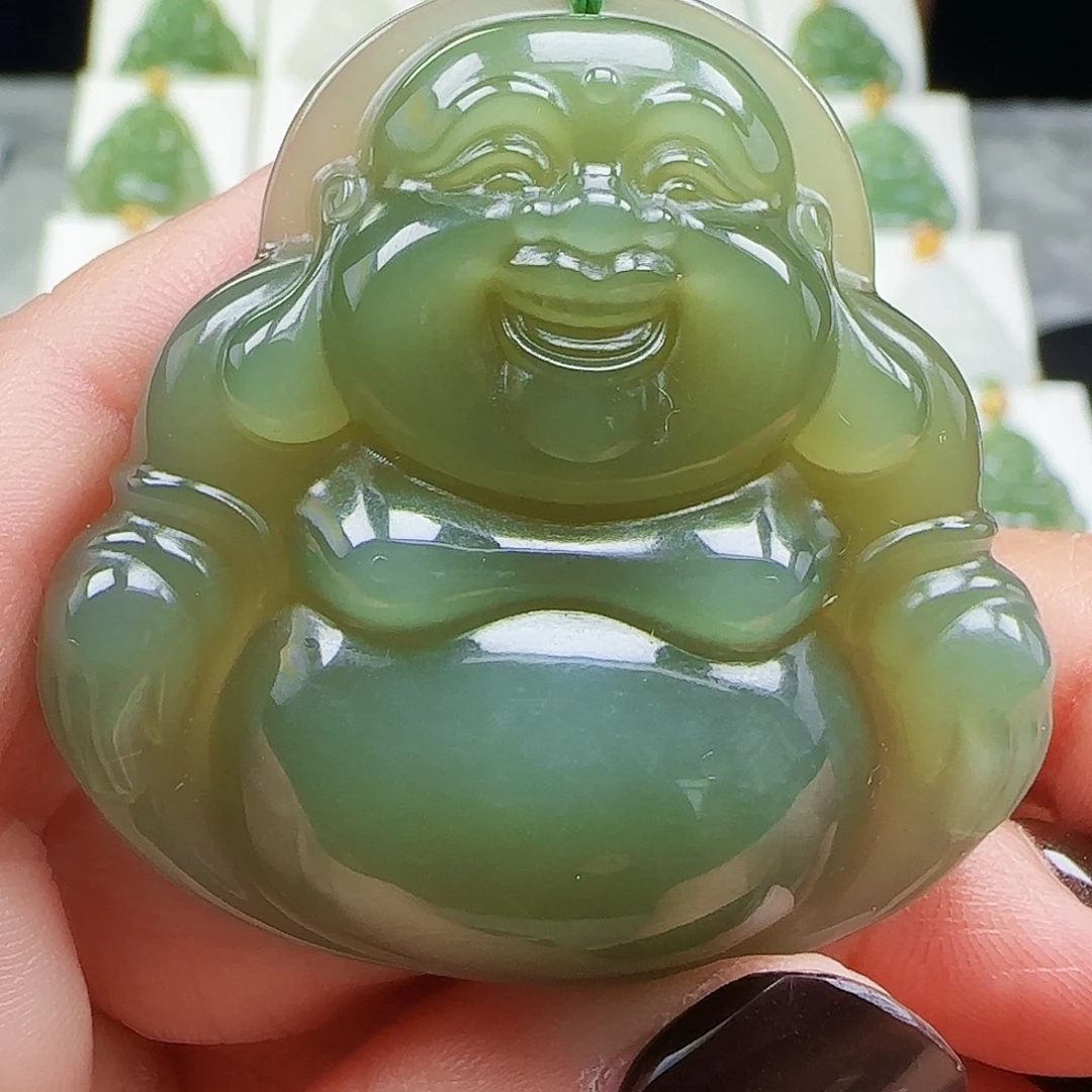 和田玉未镶嵌吊坠(赠链)