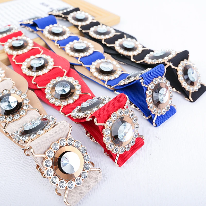 【谢老师专属】新款新疆舞蹈维族舞配饰松紧腰闪钻环扣腰带