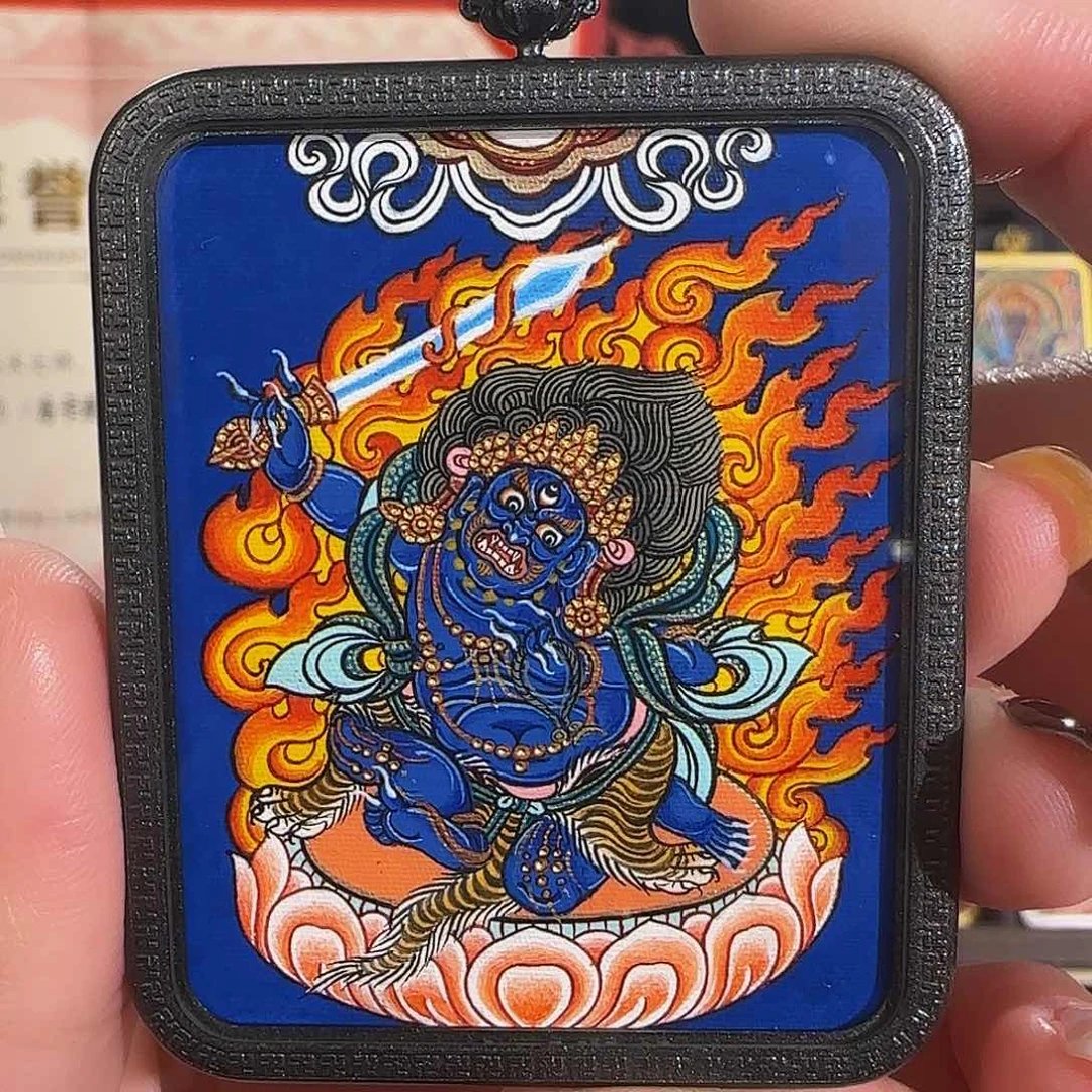 装裱画纯手绘天然矿料 不动 普华东智绘