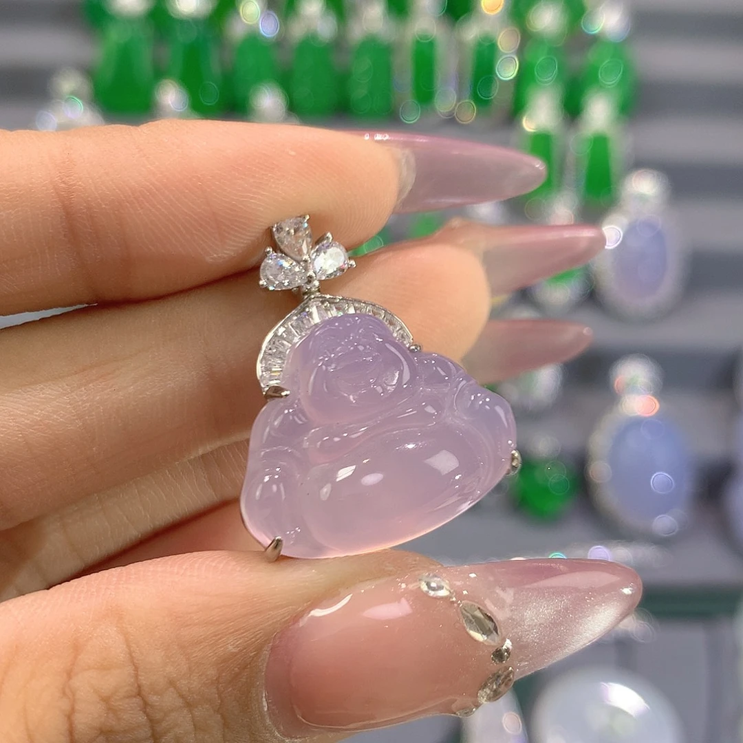 小***子玛瑙/玉髓银S925镶嵌颈饰