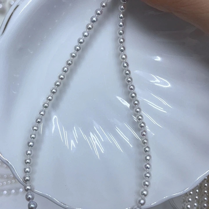 颈饰银S925镶嵌淡水珍珠