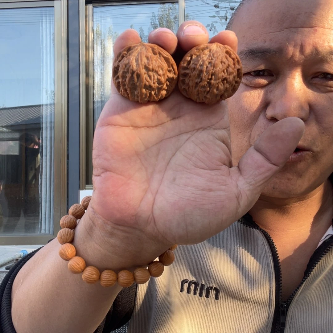 五***开文玩核桃吊坠磨盘415