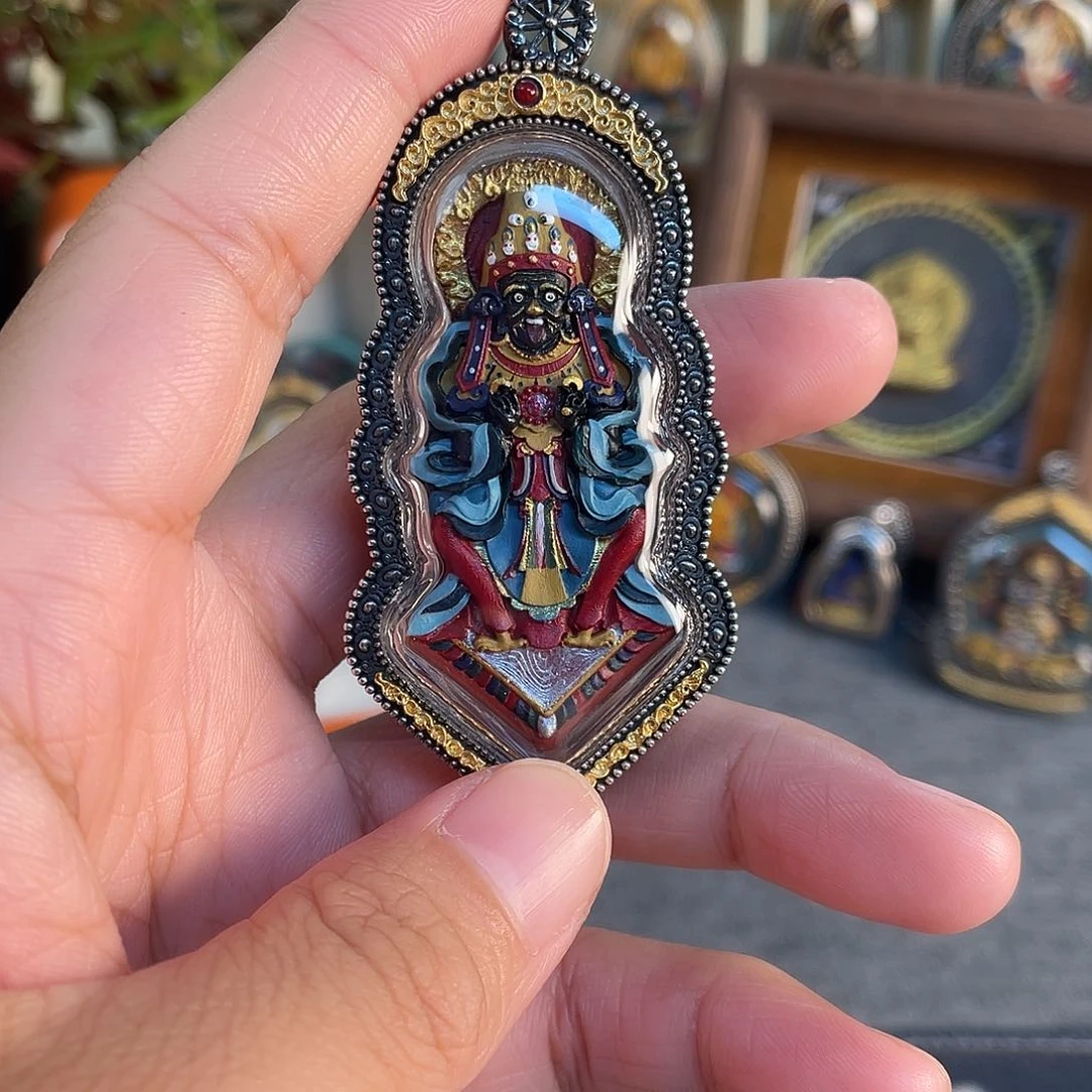 泥塑沉**叶扎基娘娘手绘擦擦一尊