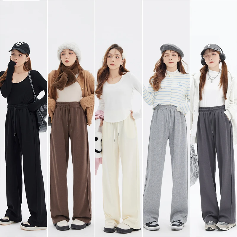 【C】微胖MM秋季款休闲卫裤百搭显瘦显腿长 2198